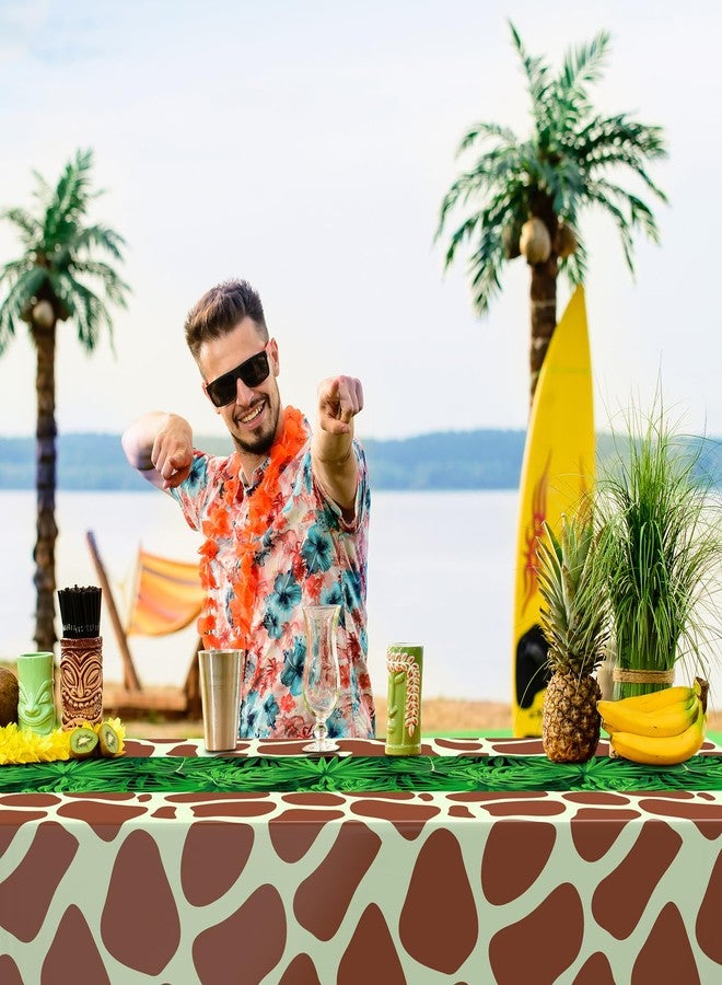 Oudain 324 Pcs Jungle Safari Party Decorations Tableware Animal Jungle Theme Party Supplies Includes Tablecloth Plates Napkins Cups Forks Knives Spoons For Baby Shower Birthday Party (Animal) - Image 5